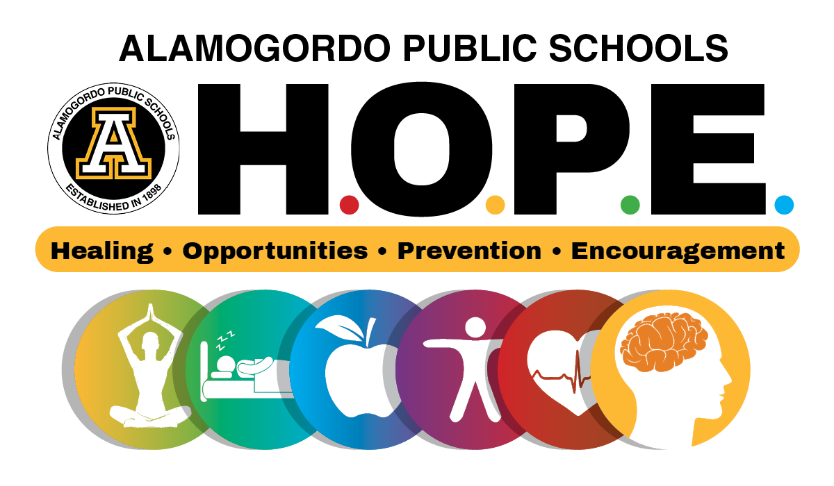 Healing, Opportunities, Prevention, and Encouragement (H.O.P.E. Logo)