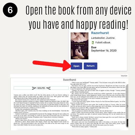 Destiny Step 6- Open the book from any device you have and happy reading!