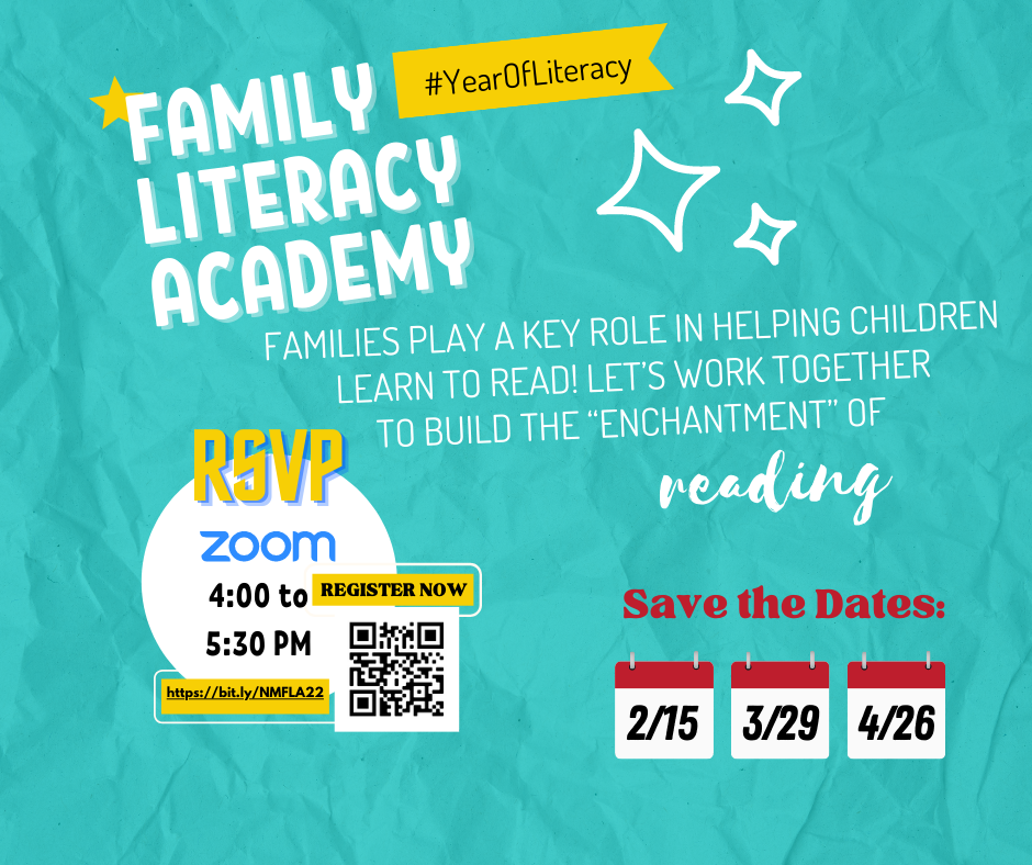 PED's Family Literacy Academy Flyer