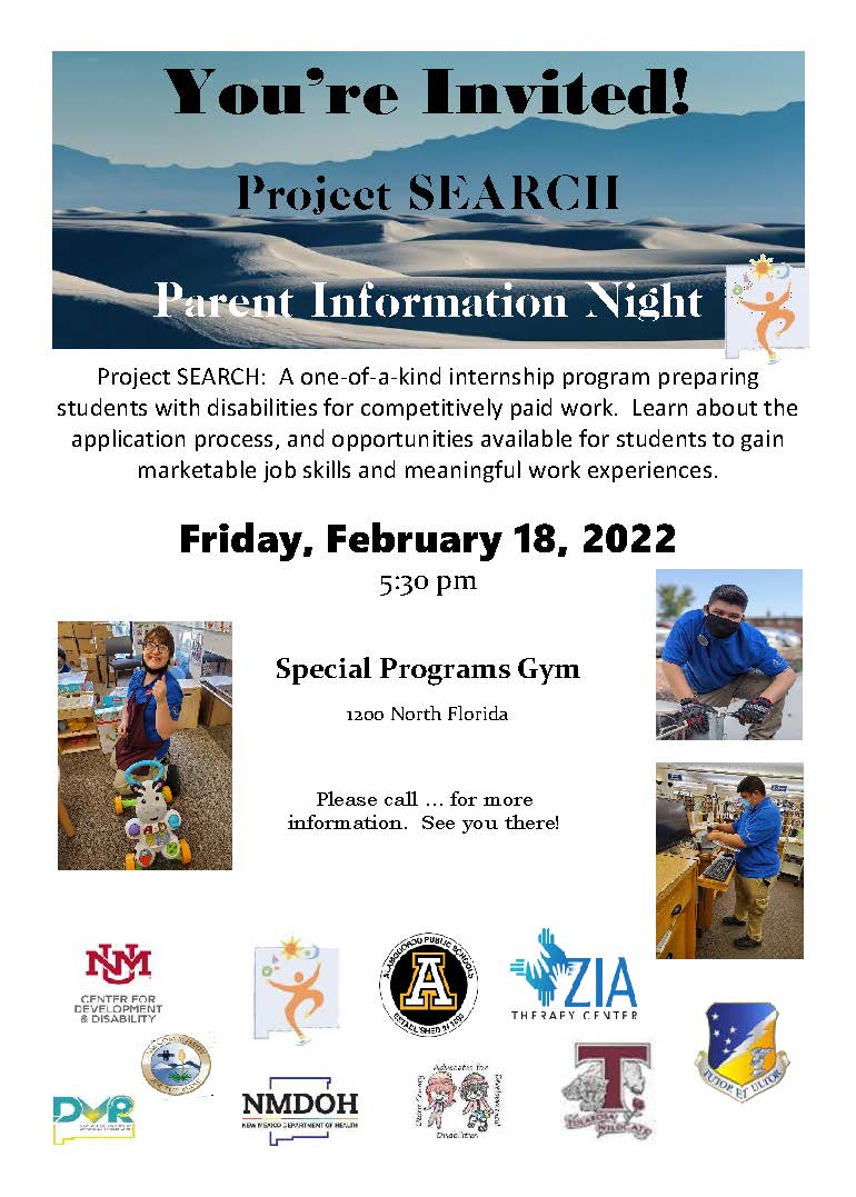 Project Search Parent Meeting Flyer
