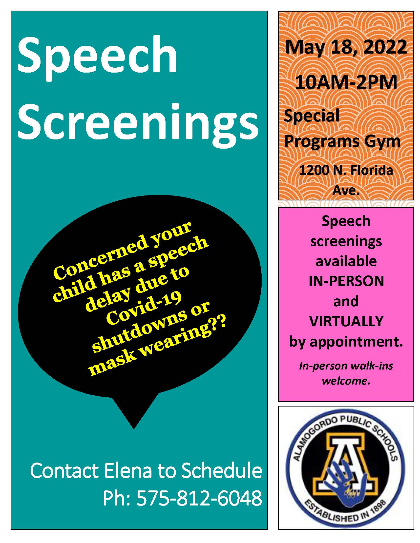 Speech Screening Flyer